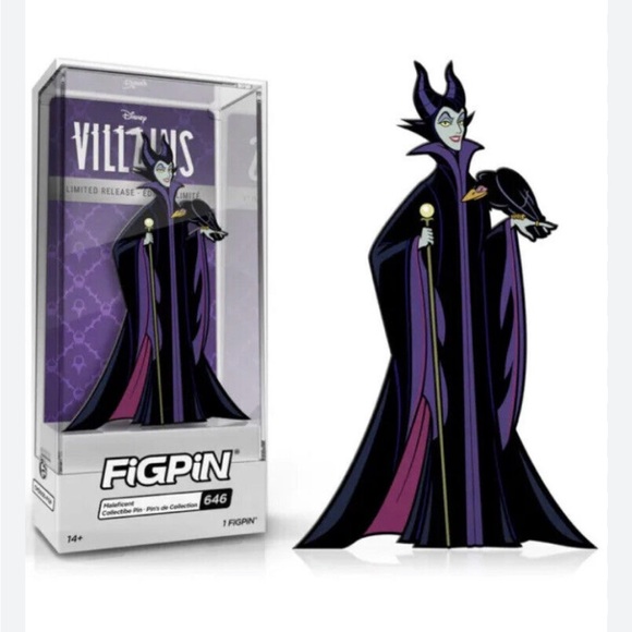 Disney Other - Disney Figpin Maleficent Collectible Pin 646